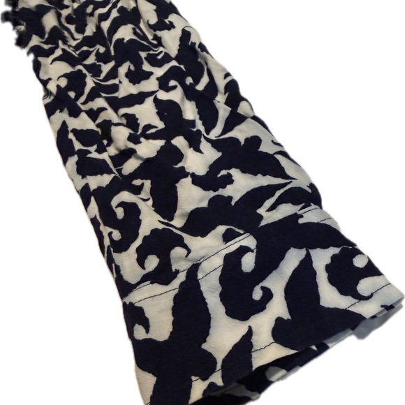 Maeve Navy Blue and White Bird Patterned Blouse Sz Small - Picture 3 of 8